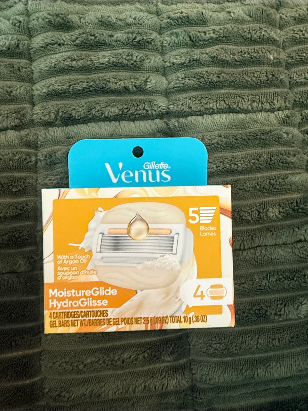 VENUS MoistureGlide Razor Cartridges – Blue and Yellow Accent